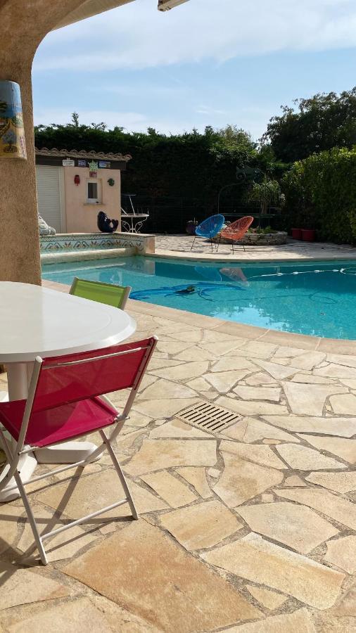 2 Pieces Rdc Villa Piscine La Roquette-sur-Siagne Dış mekan fotoğraf